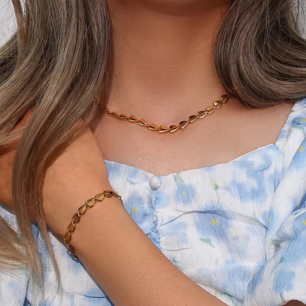 Collar Corazones 6mm