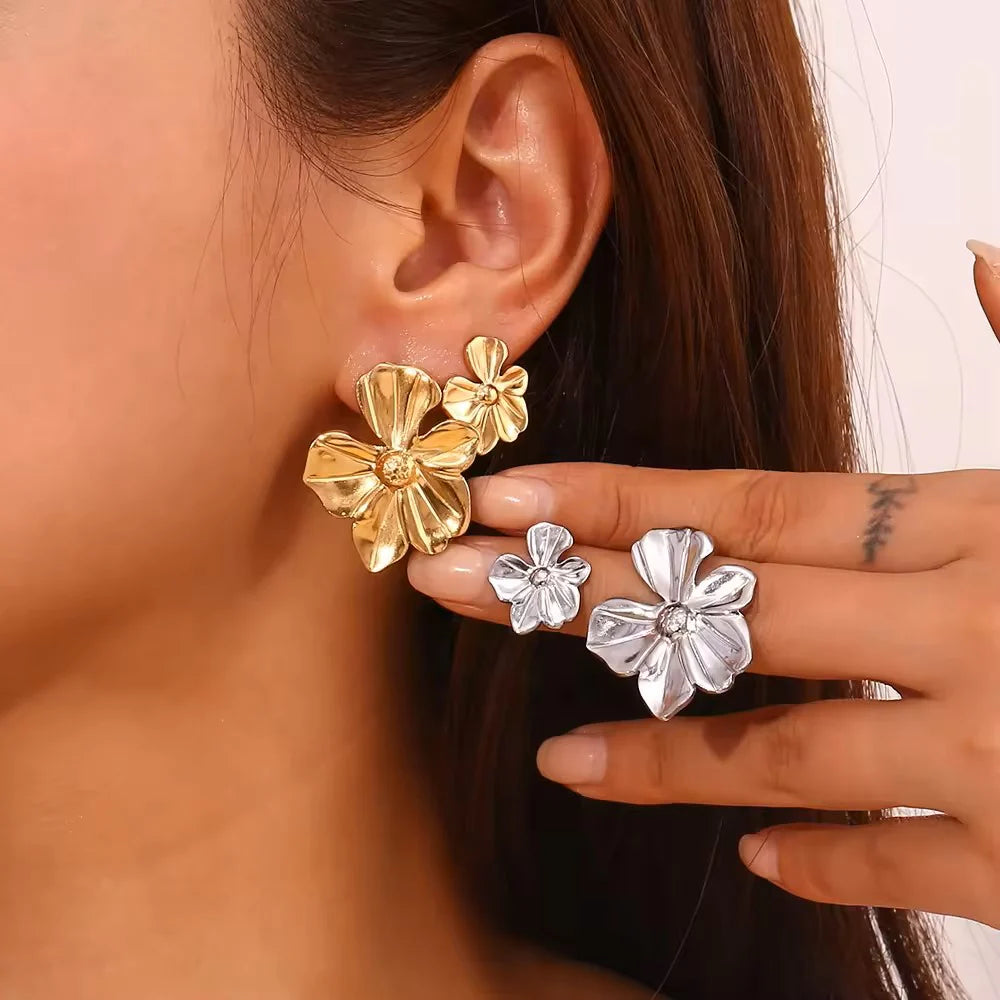 Pendientes Flor 18mm