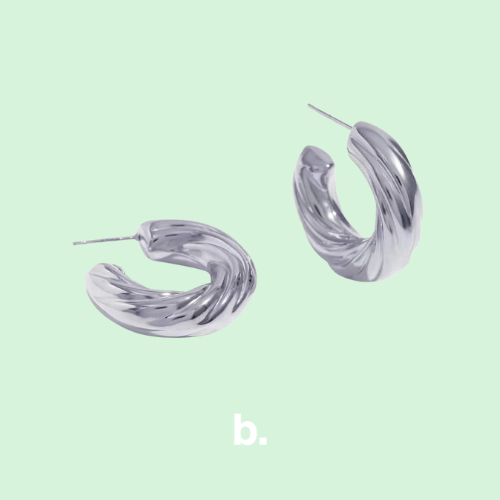 Pendientes trenzados 29mm