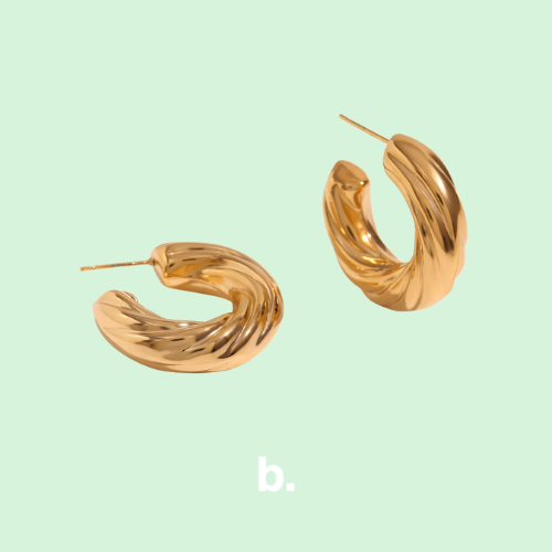 Pendientes trenzados 29mm